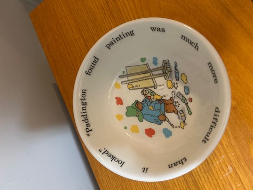 Paddington bear porridge bowl - bear,