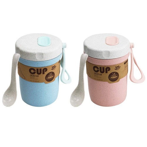 2pcs wheat straw soup cup - wheat,
