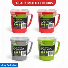 4 Microwave Soup Mug 700ml